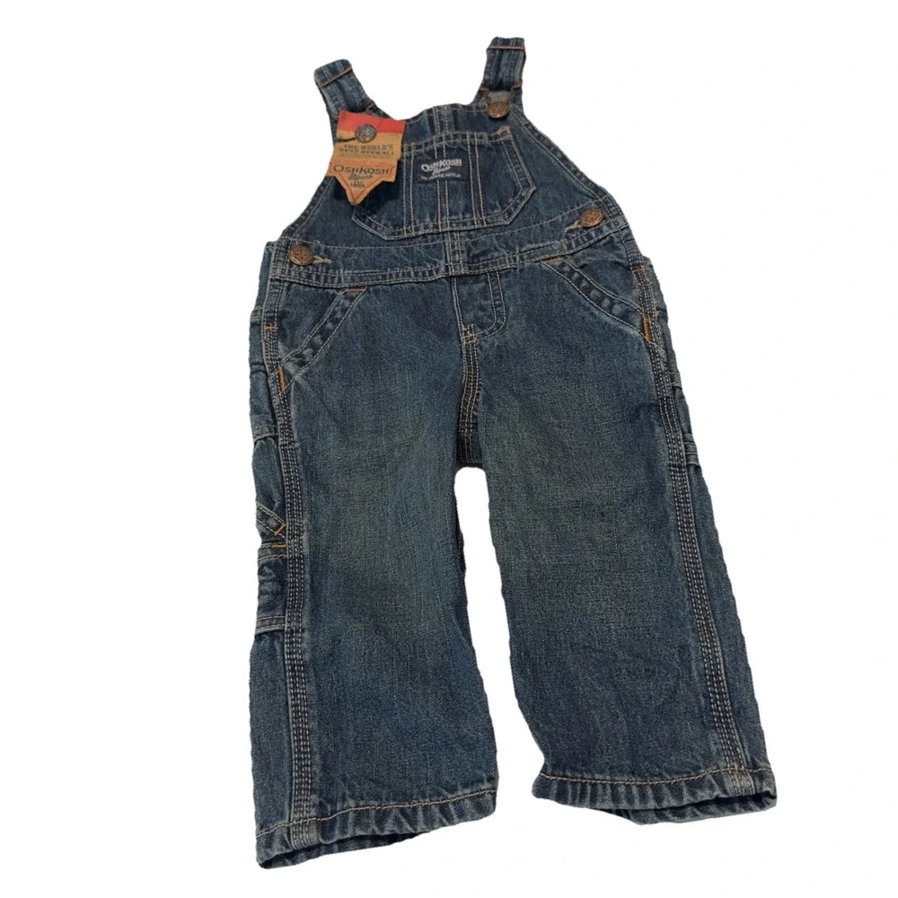 Oshkosh B'gosh Denim Overalls‎ 9 Months NWT